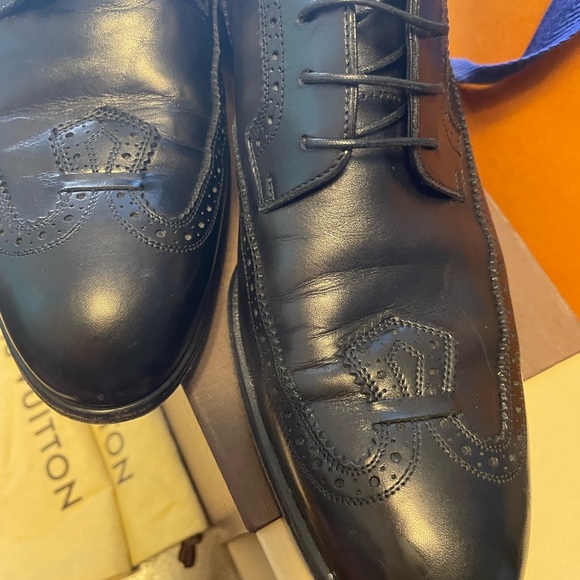 PRICE DROP 🚨 Mens Louis Vuitton Derby Shoes in Black, Size 7 - Picture 2 of 12